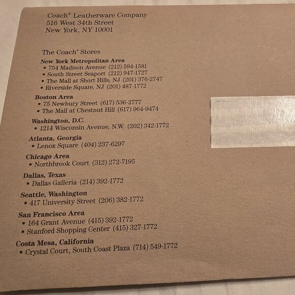 Vintage Coach Catalogs ~ 1987 & 1997 ~ Excellent Condition - Picture 6 of 12